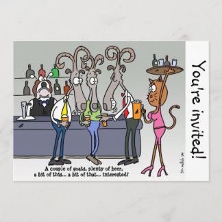 Het vrijgezellenfeest kaart