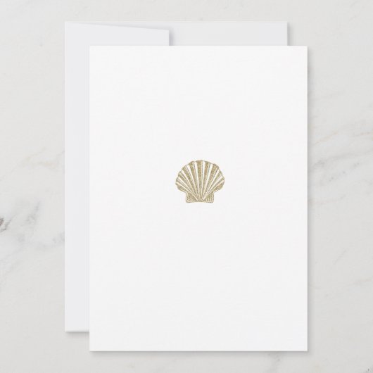 Het Vrijgezellenfeest van de beach nodigt uit Kaart (Achterkant)