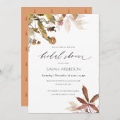 Het Vrijgezellenfeest van de Boom van de Herfst va Bedankkaart (Voorkant / Achterkant)