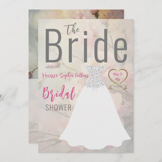 Het Vrijgezellenfeest van de Bride Kaart (Voorkant / Achterkant)