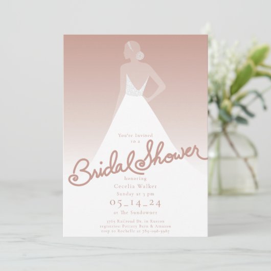 Het Vrijgezellenfeest van de Bride Kaart (Staand voorkant)