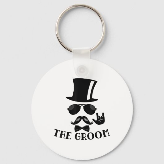 Het vrijgezellenfeest van de bruidegom geschenken  sleutelhanger (Voorkant)