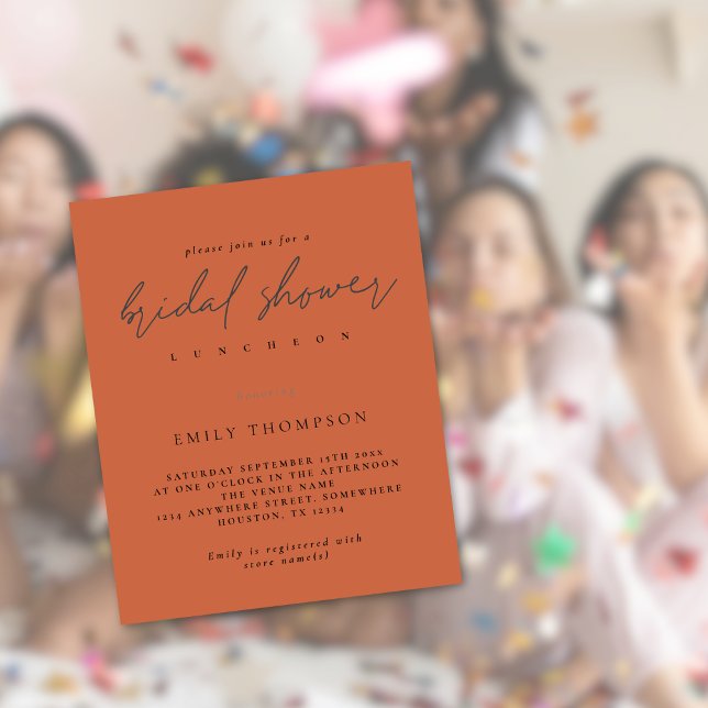 Het Vrijgezellenfeest van het Manuscript van de be (Budget price smaller 4.5 x 5.6" invite)