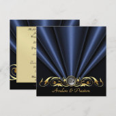 Het Vrijgezellenfeest van het zwarte kunstdeco van Kaart (Voorkant / Achterkant)