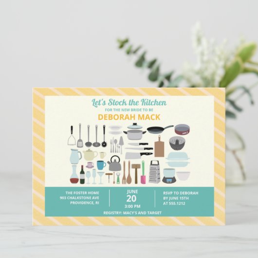 Het Vrijgezellenfeest van Kitchen Kaart (Staand voorkant)