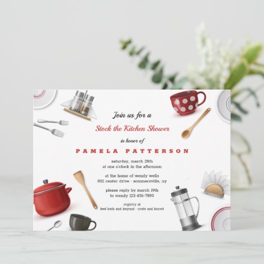 Het Vrijgezellenfeest van Kitchen Kaart (Staand voorkant)