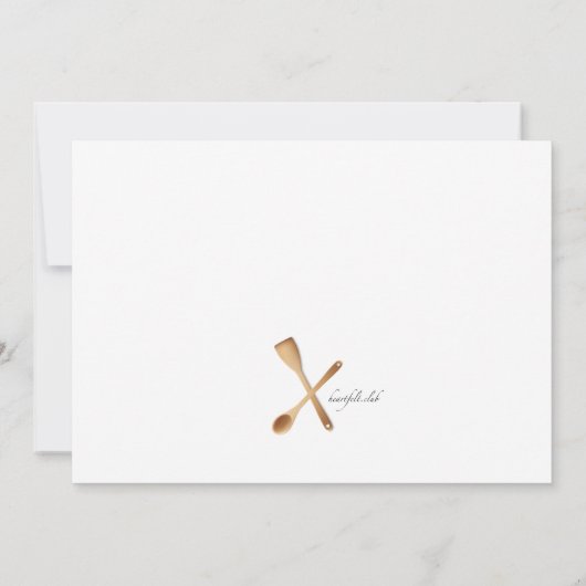 Het Vrijgezellenfeest van Kitchen Kaart (Achterkant)