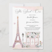 Het Vrijgezellenfeest van Parisian zei dat ze Oui  Kaart (Voorkant)