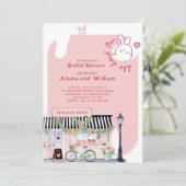 Het Vrijgezellenfeest van Parisian zei dat ze Oui Kaart (Staand voorkant)