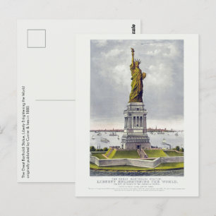 Het Vrijheidsbeeld, Het grote Bartholdi-beeld Briefkaart