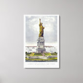 Het Vrijheidsbeeld, Het grote Bartholdi-beeld Canvas Afdruk (Voorkant)