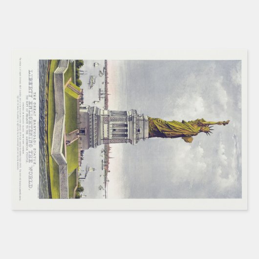 Het Vrijheidsbeeld, Het grote Bartholdi-beeld Inpakpapier Vel (Voorkant)