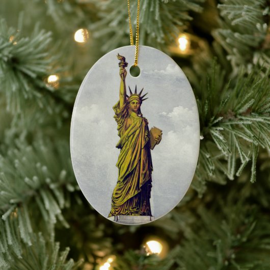 Het Vrijheidsbeeld, Het grote Bartholdi-beeld Keramisch Ornament (Boom)