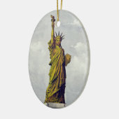 Het Vrijheidsbeeld, Het grote Bartholdi-beeld Keramisch Ornament (Links)