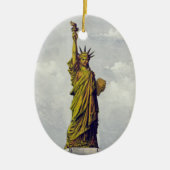 Het Vrijheidsbeeld, Het grote Bartholdi-beeld Keramisch Ornament (Voorkant)