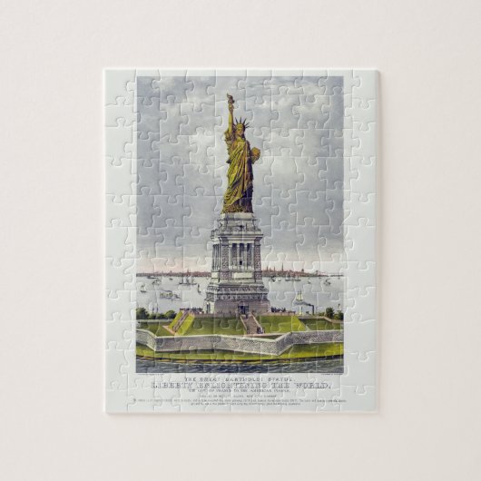 Het Vrijheidsbeeld, Het grote Bartholdi-beeld Legpuzzel (Verticaal)