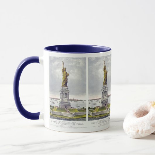 Het Vrijheidsbeeld, Het grote Bartholdi-beeld Mok (Met donut)