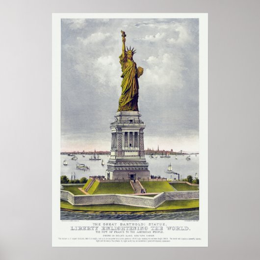 Het Vrijheidsbeeld, Het grote Bartholdi-beeld Poster (Voorkant)