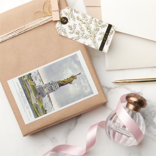 Het Vrijheidsbeeld, Het grote Bartholdi-beeld Rechthoekige Sticker (Geschenken)