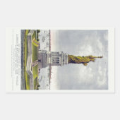 Het Vrijheidsbeeld, Het grote Bartholdi-beeld Rechthoekige Sticker (Voorkant)