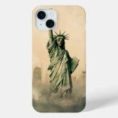 Het Vrijheidsbeeld komt op uit de mist Case-Mate iPhone Case (Achterkant)