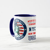 Het Vrijheidsbeeld | New York, NY Mok (Voorkant links)