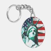 Het Vrijheidsbeeld, NY Sleutelhanger (Voorkant Links)