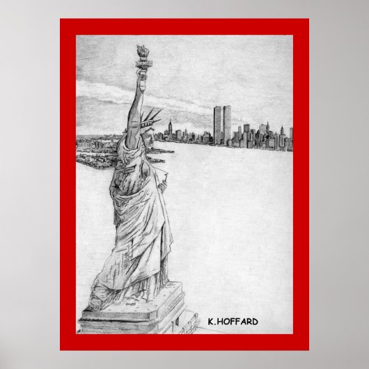 "Het Vrijheidsbeeld" Poster (Voorkant)