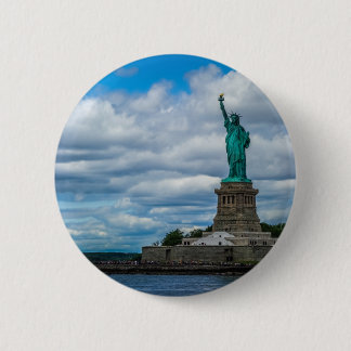Het Vrijheidsbeeld Ronde Button 5,7 Cm