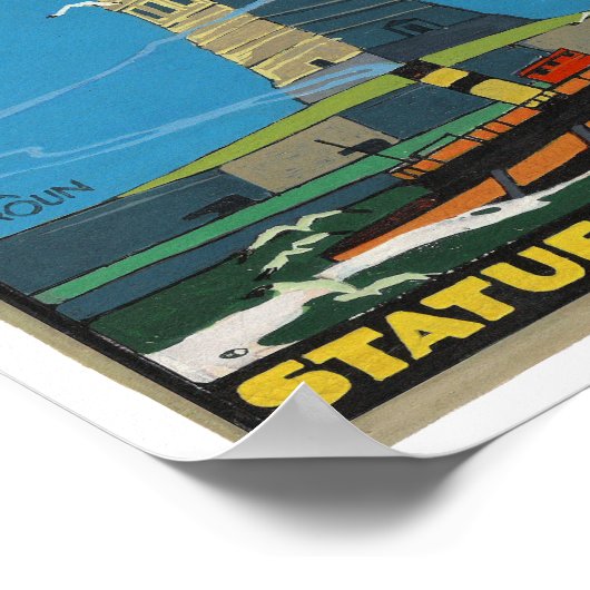 Het  Vrijheidsbeeld van 1920 Poster (Hoek)