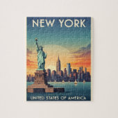 Het  Vrijheidsbeeld van New York Legpuzzel (Verticaal)
