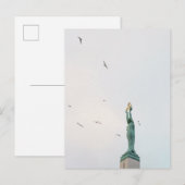Het vrijheidsmonument in Riga, Letland Briefkaart (Voorkant / Achterkant)