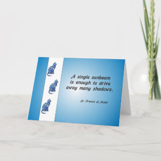 Het vrijwilligers Citaat van de Kat en van de Bedankkaart