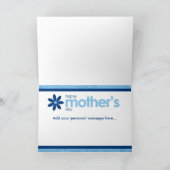 Het Vrolijke Blauwe BloemenWenskaart van het Kaart (Binnen)