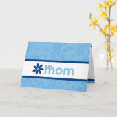 Het Vrolijke Blauwe BloemenWenskaart van het Kaart (Gele Bloem)