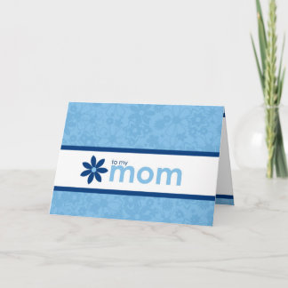 Het Vrolijke Blauwe BloemenWenskaart van het Kaart