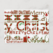 Het vrolijke Briefkaart van de Cirkel van Kerstmis (Voorkant)