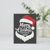 het vrolijke briefkaart van het Kerstmis gelukkige (Staand voorkant)