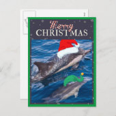 Het vrolijke briefkaart van het Mamma van Kerstmis (Voorkant / Achterkant)