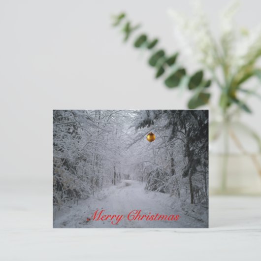 Het vrolijke briefkaart van Kerstmis (Staand voorkant)