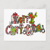 Het vrolijke Briefkaart van Kerstmis (Voorkant)