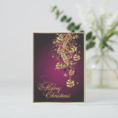 Het vrolijke Briefkaart van Kerstmis (Staand voorkant)