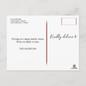 Het vrolijke Briefkaart van Kerstmis (Achterkant)