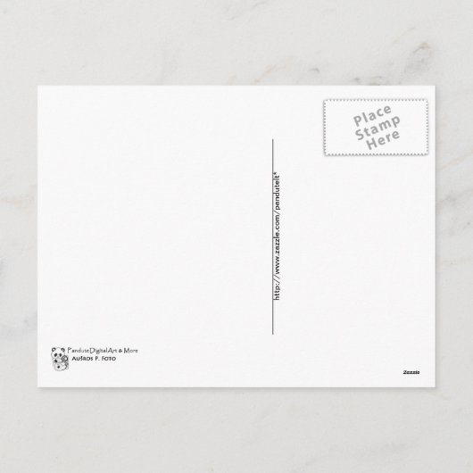 Het vrolijke Briefkaart van Pasen van de Mensen (Achterkant)