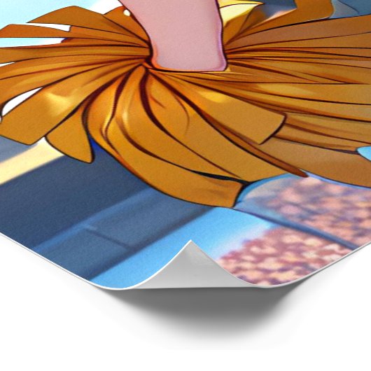 Het vrolijke cheerleader Poster (Hoek)