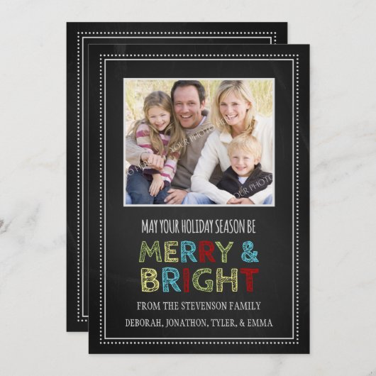 Het vrolijke en Heldere Bord van de Kaart van de (Voorkant / Achterkant)