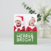 HET VROLIJKE EN HELDERE BRIEFKAART VAN DE FOTO VAN (Staand voorkant)