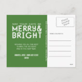 HET VROLIJKE EN HELDERE BRIEFKAART VAN DE FOTO VAN (Achterkant)