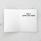 Het vrolijke Football van Kerstmis Feestdagen Kaart (Binnen)