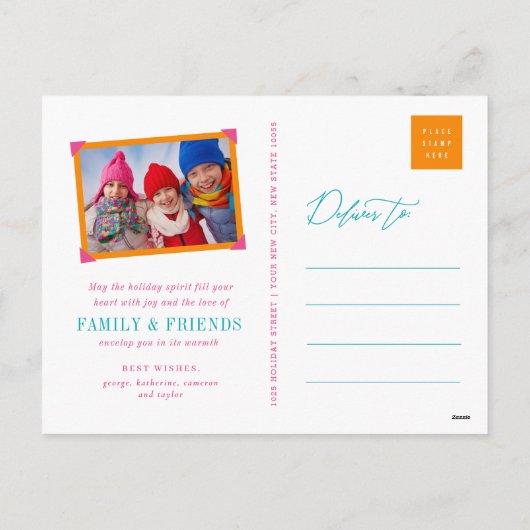 Het vrolijke & Heldere Briefkaart van de Foto van (Achterkant)